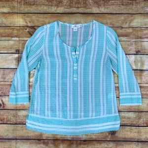 Vineyard Vines Silk Blend Blouse Size Medium